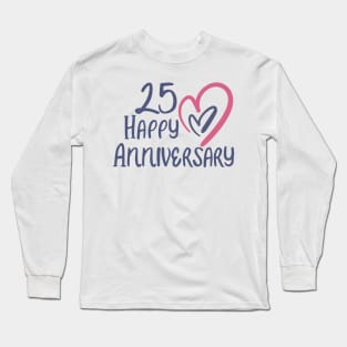25th anniversary gifts Long Sleeve T-Shirt